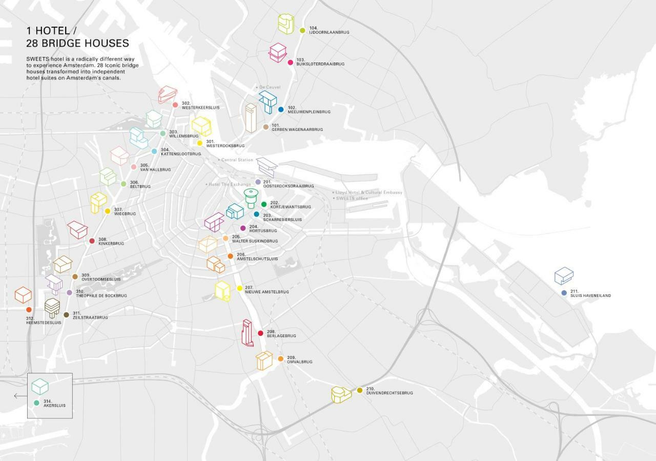 Sweets - Buiksloterdraaibrug Leilighet Amsterdam Eksteriør bilde